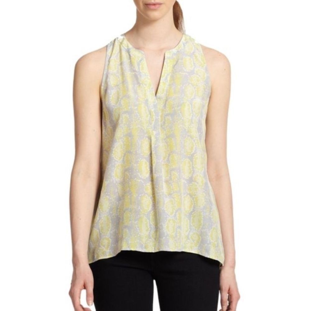 Joie | Silk Snake skin Sleeveless Blouse
